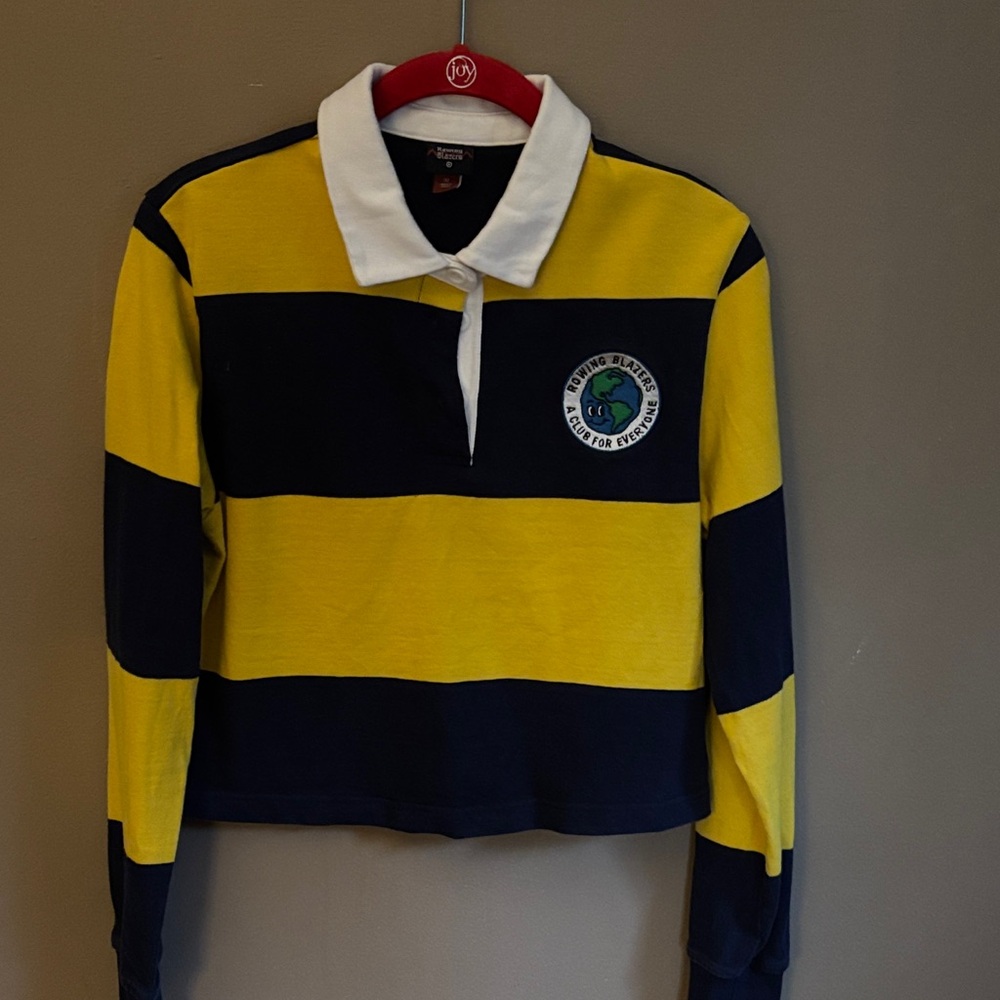 Rowing Blazers Navy and yellow Polo